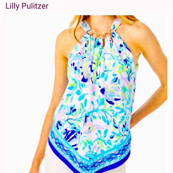 Lilly Pulitzer Tops - Lily Pulitzer Julien Halter Top| Size S